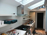 floating illuminated shelves