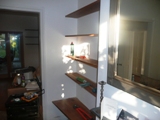 oak corner shelves