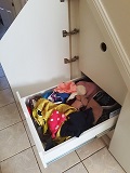 Under stairs storage